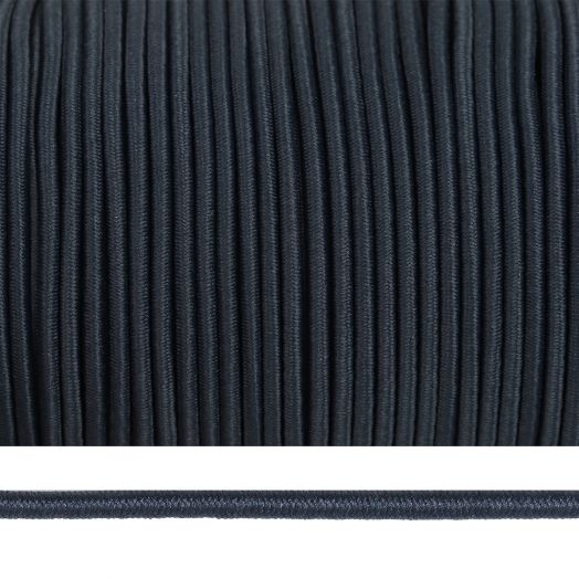Резинка шляпная эластичный шнур круглый Темно-серый разные диаметры (TBY-ШЛ.321)