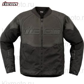 Куртка Icon Overlord3 кожа/текстиль, Черная