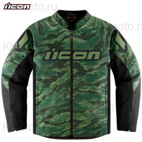 Куртка Icon Hooligan Tiger's Blood, Зелено-черная