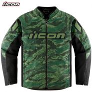 Куртка Icon Hooligan Tiger's Blood, Зелено-черная