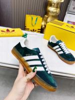 Кроссовки Adidas Gucci Gazellle зеленые