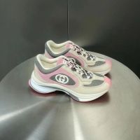 Кроссовки GUCCI RUN SNEAKER PREMIUM розовые