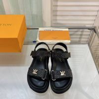 Босоножки LOUIS VUITTON PREMIUM черные