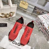 Текстильные кроссовки Dolce Gabbana Sorrento красные