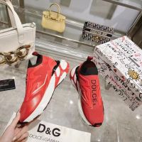 Текстильные кроссовки Dolce Gabbana Sorrento красные