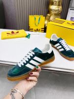 Кроссовки Adidas Gucci Gazellle зеленые