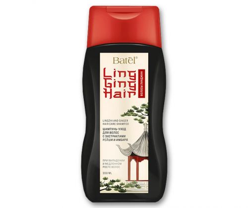 Шампунь-уход для волос с экстрактами рейши и имбиря «Волосы Линджин» Batel