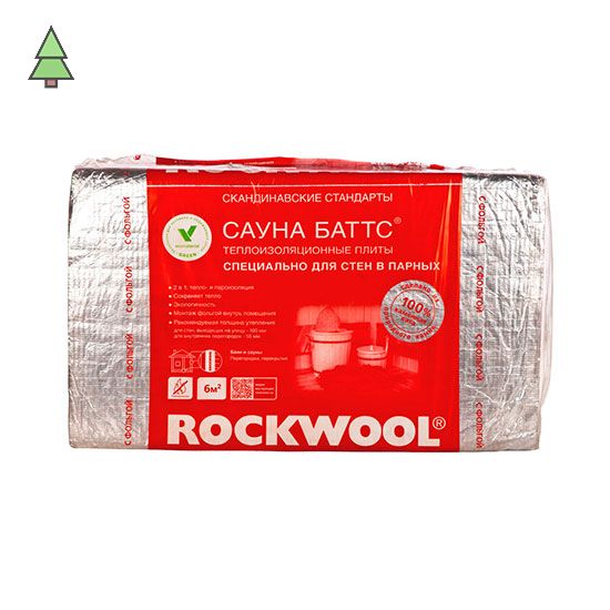 RockWool Сауна Баттс 1000*600*50 мм 8шт. в упаковке