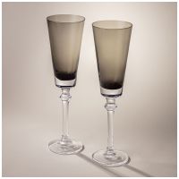 Набор бокалов для шампанского из 2 шт "Trendy" grey 230 мл