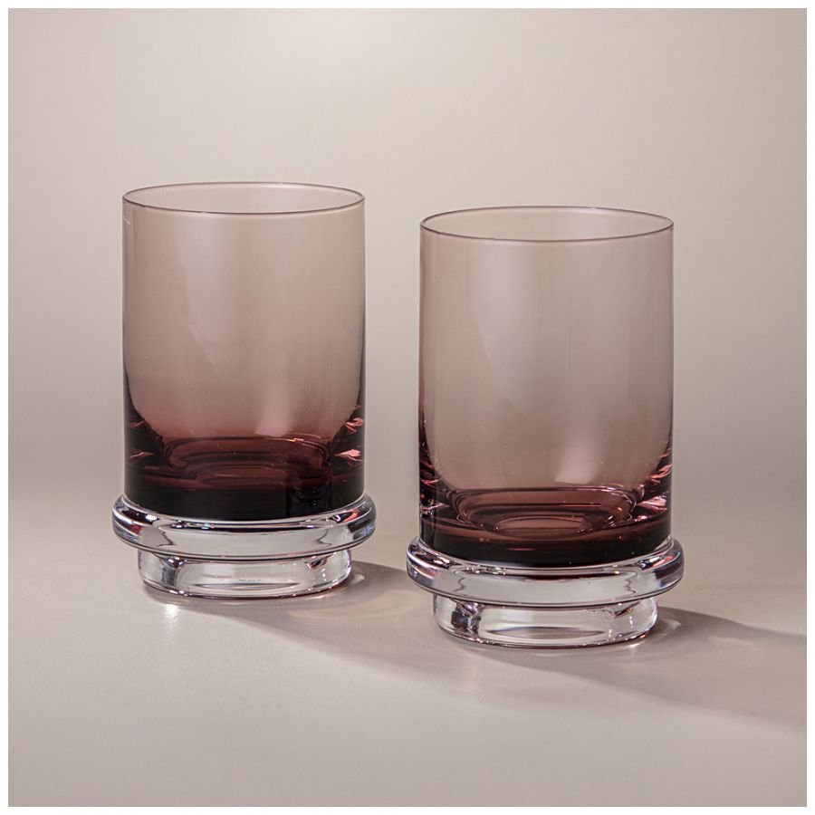 Набор стаканов для воды/сока из 2 шт "Trendy" purple 330 мл