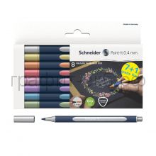 Ручка-роллер Schneider Paint-It 020 8цв. металлик 0,4мм ML05011502