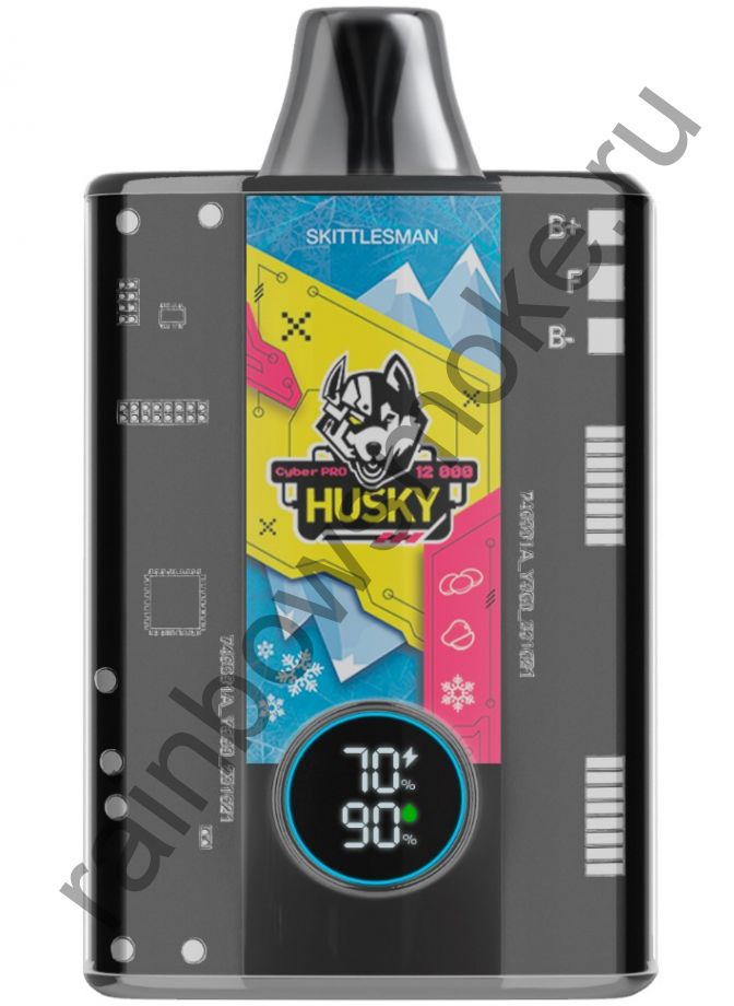 Электронная сигарета Husky Cyber Pro 12000 - Skittlesman (Скиттлз Манго Лёд)