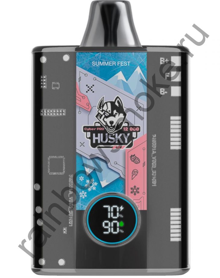Электронная сигарета Husky Cyber Pro 12000 - Summer Fest (Малина Мороженое Лёд)