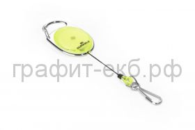 Зажим-рулетка для бейджа Style овальная желтая Durable 8327-04