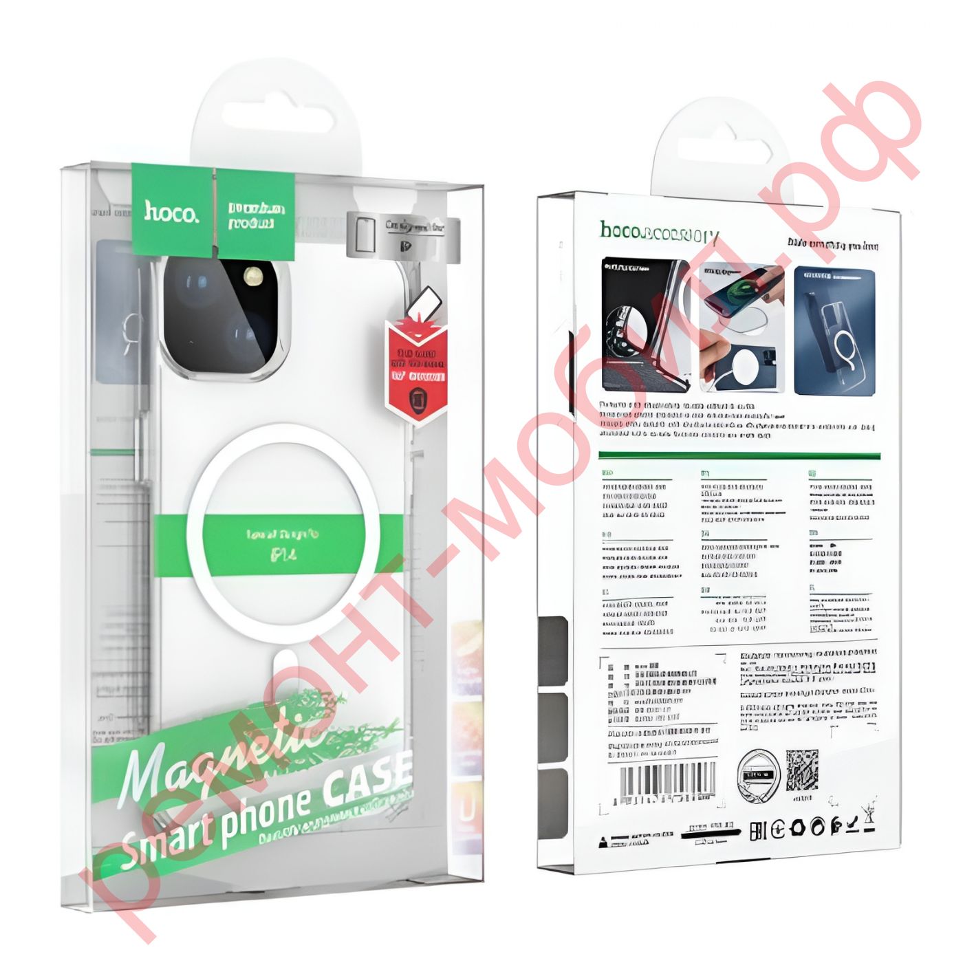 Силиконовый чехол для iPhone 15 Hoco Magnetic series airbag anti-fall