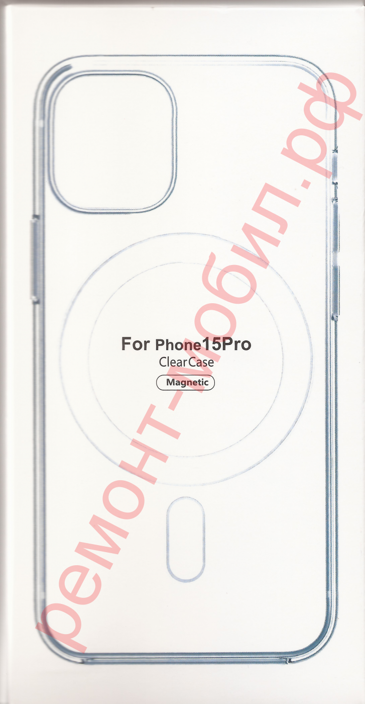 Силиконовый чехол для iPhone 15 Pro Clear Case MagSafe