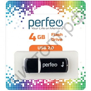 флэш-карта Perfeo 4GB C02 Black