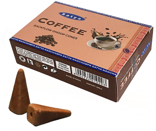 Благовоние - конусы Кофе Coffee Satya стелющийся дым
