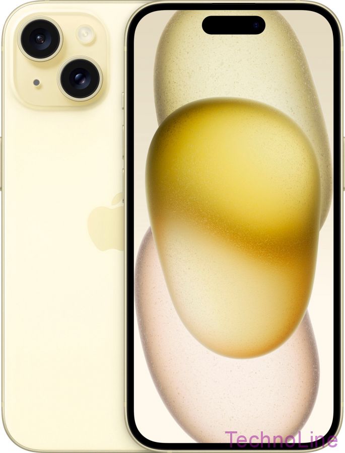 Apple iPhone 15 Plus 128 ГБ, Dual: nano SIM + eSIM, желтый EU