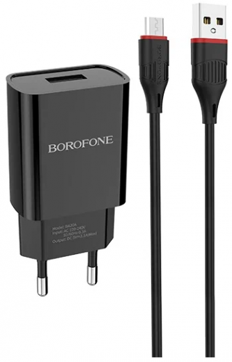 Зарядное устройство (блок + кабель) Borofone BA20A