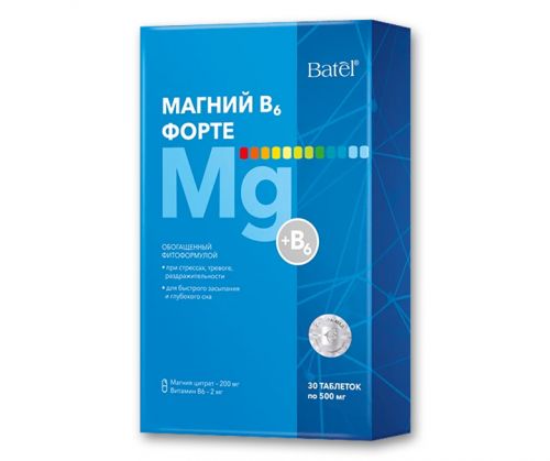 Магний B6 Форте, обогащенный фитоформулой Batel