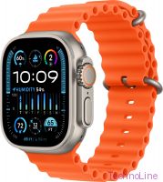 Apple Watch Ultra 2 49 мм Titanium Case GPS + Cellular, Orange Ocean Band