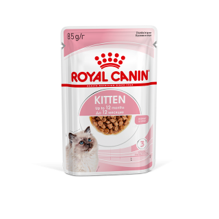 Royal Canin Kitten Gravy Корм консервированный полнорационный для кошек - Специально для котят в период второй фазы роста в возрасте до 12 месяцев, кусочки в соусе