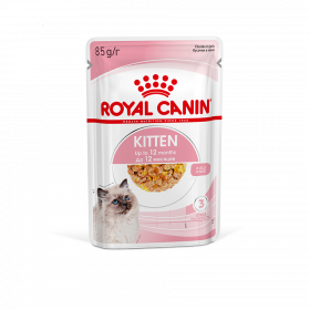Royal Canin Kitten Jelly Корм консервированный полнорационный для кошек - Специально для котят в период второй фазы роста в возрасте до 12 месяцев, кусочки в желе