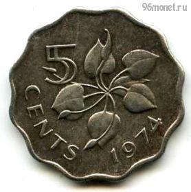 Свазиленд 5 центов 1974