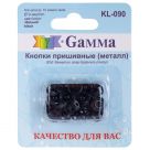 фото Кнопки пришивные Gamma 9 мм. металлические c защитой от коррозии черный (KL-090)