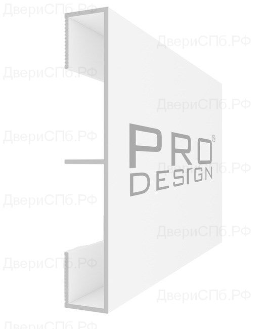Вставка из алюминия Pro Design 70 мм белый муар