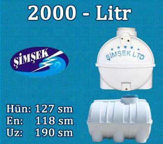 Su bakı (rezervuar) Şimşek SY-2000-127 | 2000 lt