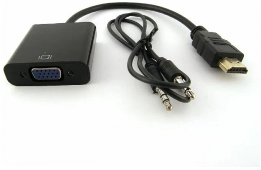 Переходник-конвертер HDMI в VGA + AUX  MGM