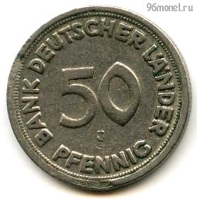 ФРГ 50 пфеннигов 1949 J