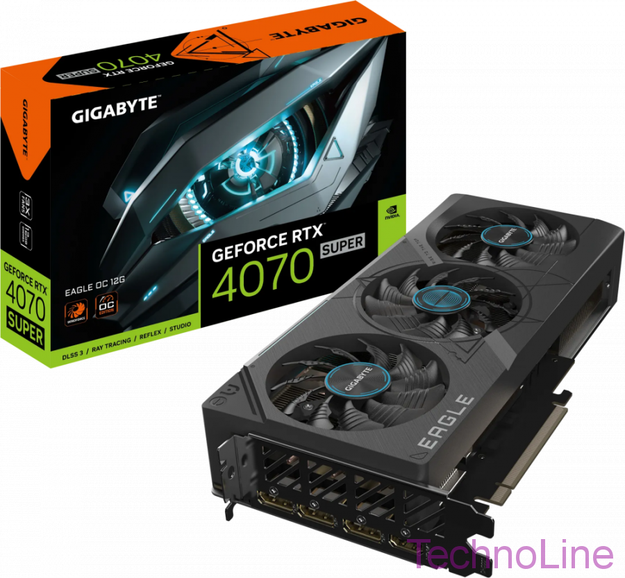 Видеокарта GeForce RTX 4070 Super 12Gb Gigabyte GV-N407SEAGLE OC-12GD