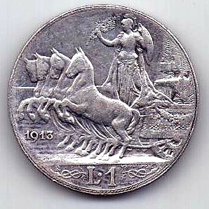 1 лира 1913 Италия