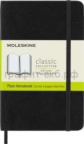 Книжка зап.Moleskine Pocket Classik Soft нелинованная черная QP613