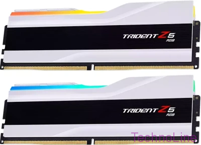 Модуль памяти DDR5 64Gb G.Skill 6000 Trident Z5 RGB F5-6000J3040G32GX2-TZ5RW (2x32Gb Kit)