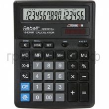 Калькулятор Rebell BDC-616 BX черный 16р.