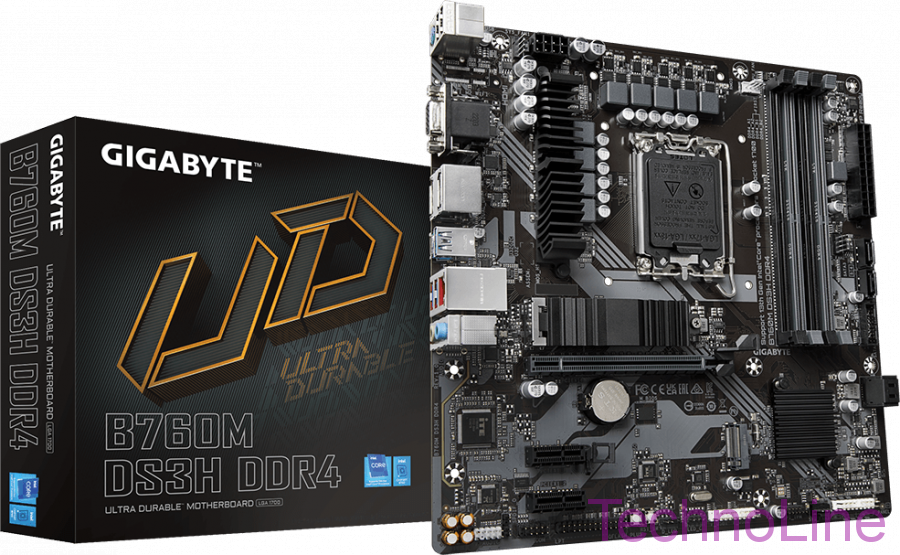 Материнская плата 1700 Gigabyte B760M H DDR4