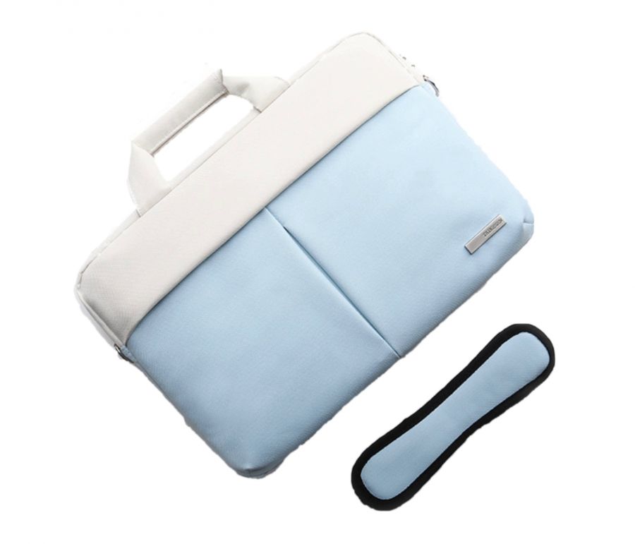 Сумка-портфель для ноутбука Microsoft Surface Laptop 13.5inch Blue (качественная импортная хлопковая ткань с ремешком через плечо)