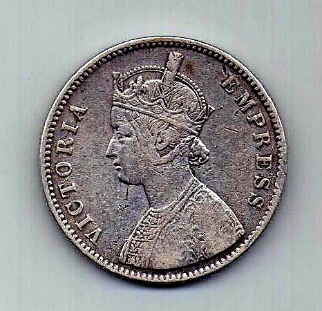 1 рупия 1877 Индия XF Великобритания