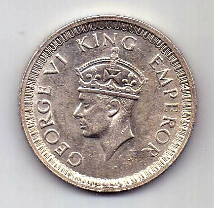 1 рупия 1942 Индия UNC Великобритания