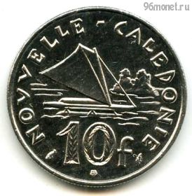 Новая Каледония 10 франков 1990