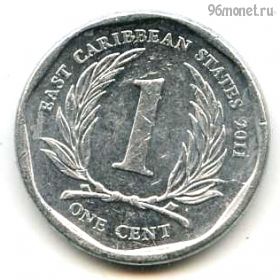 Восточно-Карибские государства 1 цент 2011
