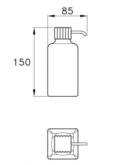 Дозатор для мыла керамический D020 Stella Casanova схема 2