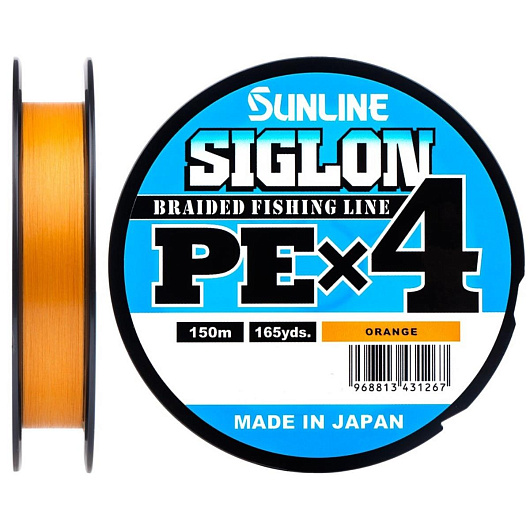 Шнур Sunline "SIGLON PE4" #0.6/10LB, Orange