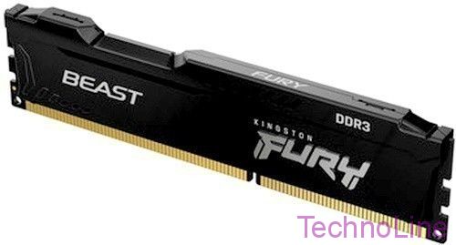 Модуль памяти DDR3 8Gb Kingston 1866 Fury Beast KF318C10BB/8