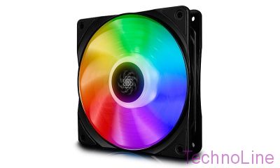 Вентилятор для корпуса с подсветкой 120mm Deepcool CF120 RGB