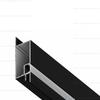 Базовый профиль для потолка Gips-B01 черный
